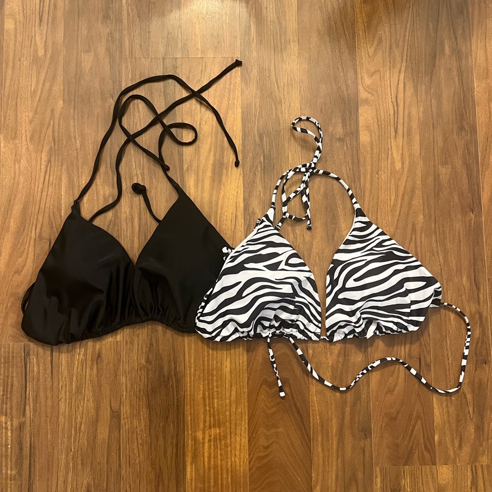 2 SHEIN String Bikini Tops